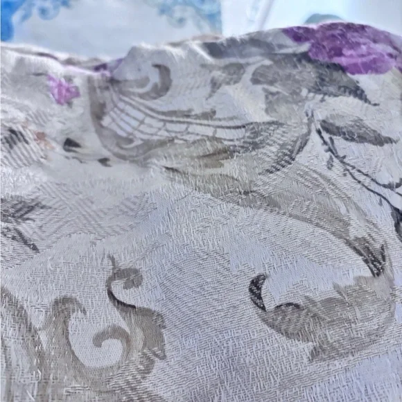 Croscill King Comforter in Cream and Pink Floral - Picture 11 of 16